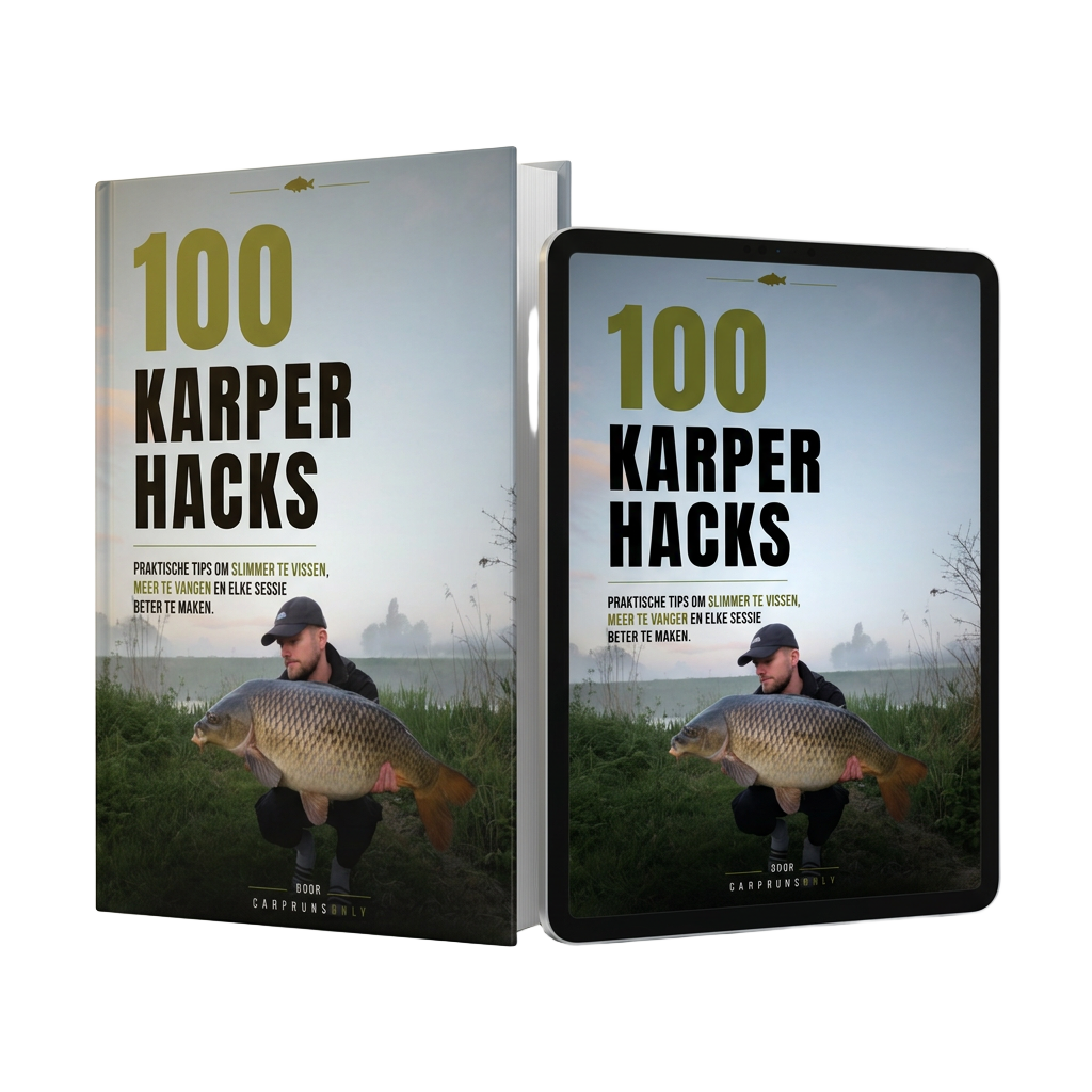 100 Karper Hacks eBook op tablet en als boek